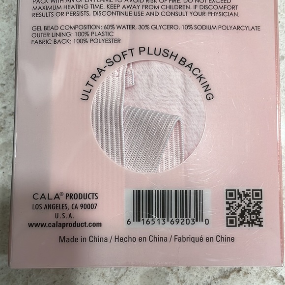 Spa Eye Mask Gel Beads HOT & COLD Super Soft Plush backing adjustable band sleep - Picture 6 of 8